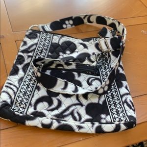 Vera Bradley crossbody bag black and white